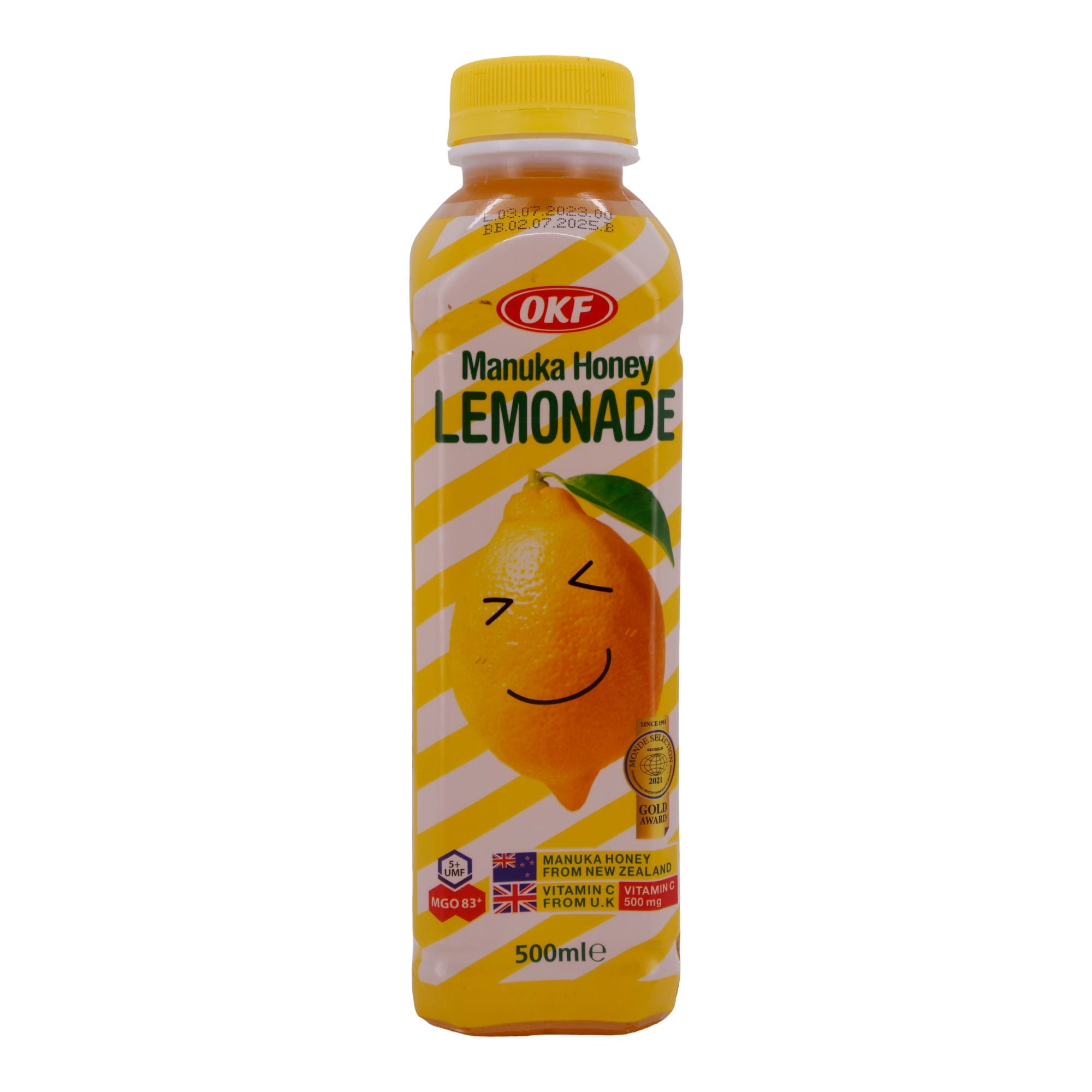 Honiglimonade OKF | Manuka Honey Lemonade | Erfrischend mit Manuka-Honig | 500 ml OKF
